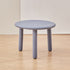 Modern Minimalist Round Tabletop Plastic Coffee Table 3-Leg For Living Room