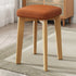 Modern Minimalist Square Upholstered Wood Technology Cloth Dining Chair Backless For Dining Room