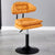 Modern Simplicity Fabric Iron SGS Sponge Semicircular Counter Stool Backrest Footrest For Kitchen