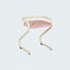 Modern Mid-Century Curved Frame ABS Plastic Metal Dining Chair Backrest Armrest For Dining Room
