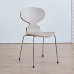 Modern Minimalist Square PVC Metal Chair Four Legs Backrest For Living Room