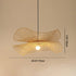 Traditional Chinese Iron Bamboo Weaving Hat Irregular Round Ball 1-Light Pendant Light For Dining Room