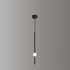 Modern Minimalist Long Cylinder Iron Acrylic LED Pendant Light For Bedroom