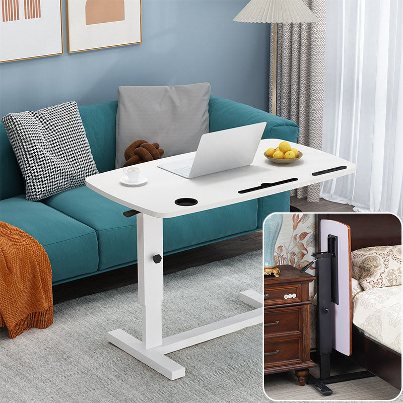 Modern Minimalist Rectangular Wood Metal End Table Foldable For Living Room