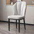 Modern Luxury PU Leather Padded Dining Chair Wing Backrest Armless For Dining Room