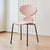 Modern Minimalist Square PVC Metal Chair Four Legs Backrest For Living Room