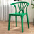 Contemporary Scandinavian Arc Plastic Stackable Dining Chair Backrest For Dining Room