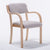 Contemporary Nordic Wood Cotton Linen Fabric Leather Velvet Sponge Square Dining Chair Backrest Armrest For Dining Room