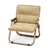 Traditional Rustic Suede Cotton Fabric Steel Square Foldable Chair Backrest For Outdoor