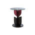 Contemporary Creative Water Ripple Glass Top Tulip Design Coffee Table For Living Room