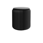 Contemporary Scandinavian Cylinder PU Leather Foldable Kraft Paper Footstool For Entryways
