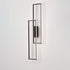 Modern Minimalist Rectangle Line Iron Silicone LED Wall Sconce Lamp For Living Room