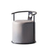 Contemporary Creative Microfiber Leather Metal Cylinder Vanity Stool For Bedroom