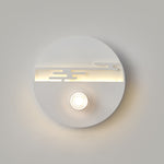 Modern Minimalist Cream Round Love Wave Iron Acrylic LED Wall Sconce Lamp For Bedroom