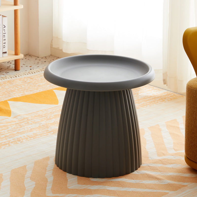 Contemporary Creative Round Cone Lace Base PP Plastic Coffee Table For Living Room