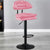 Modern Simplicity Fabric Iron SGS Sponge Semicircular Counter Stool Backrest Footrest For Kitchen