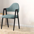 Contemporary Luxury Square Leather Upholstered Dining Chair Backrest Armrest For Dining Room