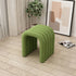 Modern Minimalist U-Shape Lambswool Fabric Foam Steel Chair For Living Room