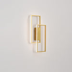 Modern Minimalist Rectangle Line Iron Silicone LED Wall Sconce Lamp For Living Room