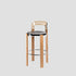 Modern Minimalist Round Wooden ABS PC Chair Four Legs Backrest For Living Room