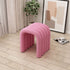 Modern Minimalist U-Shape Lambswool Fabric Foam Steel Chair For Living Room