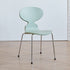 Modern Minimalist Square PVC Metal Chair Four Legs Backrest For Living Room