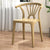 Contemporary Scandinavian Arc Plastic Stackable Dining Chair Backrest For Dining Room