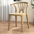 Contemporary Scandinavian Arc Plastic Stackable Dining Chair Backrest For Dining Room