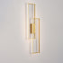 Modern Minimalist Rectangle Line Iron Silicone LED Wall Sconce Lamp For Living Room