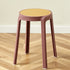 Contemporary Scandinavian Weaving PP Round Stool Dining Chair Backless Stackable For Dining Room