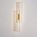 Modern Minimalist Rectangle Line Iron Silicone LED Wall Sconce Lamp For Living Room