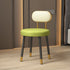 Contemporary Nordic PU Leather Upholstered Round Vanity Stool Backrest For Bedroom