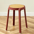 Contemporary Scandinavian Weaving PP Round Stool Dining Chair Backless Stackable For Dining Room