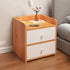 Modern Minimalist Rectangular Desktop Density Board Nightstand 1/2/3-Drawer For Bedroom