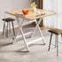 Modern Simple Square Density Plate Steel Pipe Dining Table For 4 Seats