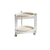 Contemporary Scandinavian Tray Top ABS Triangle Frame Movable End Table 2-Tier For Living Room