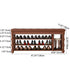 Contemporary Scandinavian Rectangular Microfiber Leather Solid Wood Shoe Storage 3-Shelf For Entryways