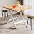 Modern Simple Square Density Plate Steel Pipe Dining Table For 4 Seats