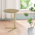 Contemporary Scandinavian Round V Base Iron End Table For Living Room