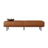 Modern Minimalist Rectangular Microfiber Leather Wood Carbon Steel Sponge End Of The Bed Low Stool Backless For Bedroom