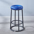 Modern Simplicity Leather Carbon Steel Cotton Metal Round Bar Stool Footrest For Kitchen