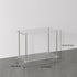 Contemporary Creative Rectangular Acrylic Steel Side Table 2/3-Tier For Living Room