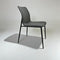 Modern Minimalist Leather Carbon Steel Sponge Square Dining Chair Backrest For Dining Room