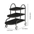 Modern Minimalist Rectangular Steel Side Table 3-Tier For Living Room
