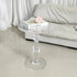 Modern Minimalist Round Tabletop Acrylic Coffee Table 1-Leg For Living Room