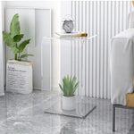 Modern Minimalist Rectangular Acrylic Side Table For Living Room