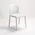 Contemporary Nordic Curved Square PP Dining Chair Backrest Armless For Dining Room