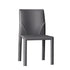 Modern Luxury Rectangular Back Saddle Leather Carbon Steel Dining Chair Backless For Dining Room