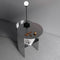 Modern Minimalist Round Stainless Steel End Table 2-Tier For Living Room