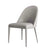 Contemporary Scandinavian Leather Iron Sponge Square Shell Shape Line Design Dining Chair Backrest For Dining Room